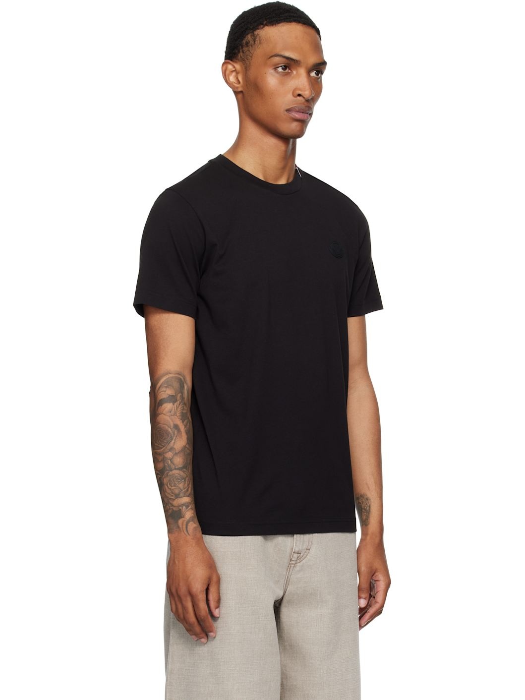 Black Short Sleeve T-shirt - 2