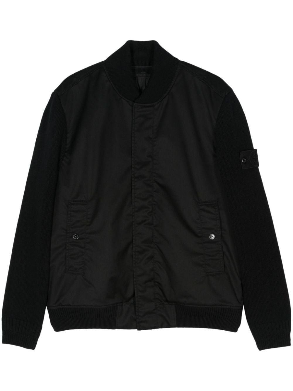 Compass-badge bomber jacket - 1