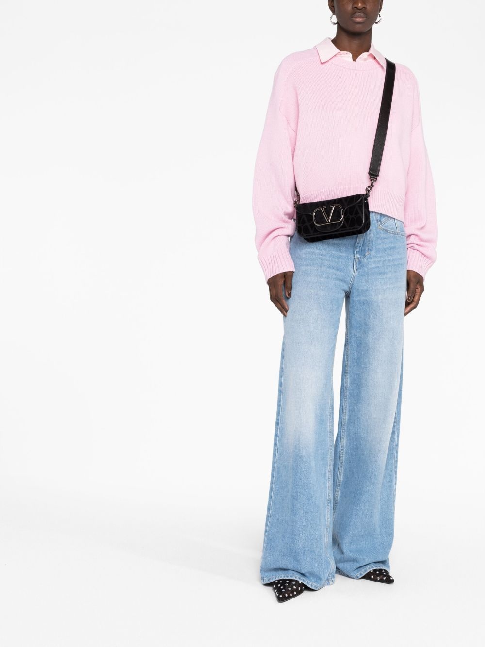 VLogo-monogram shoulder bag - 2