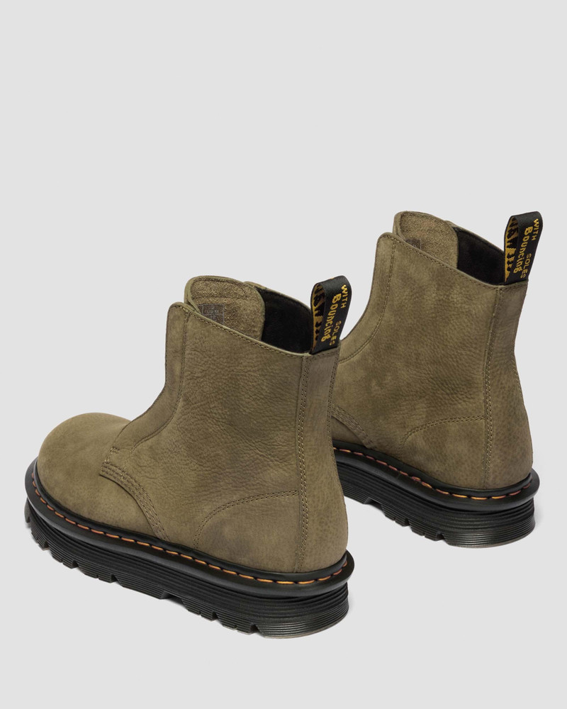 ZEBZAG LACELESS Slip On Nubuck Boots 9