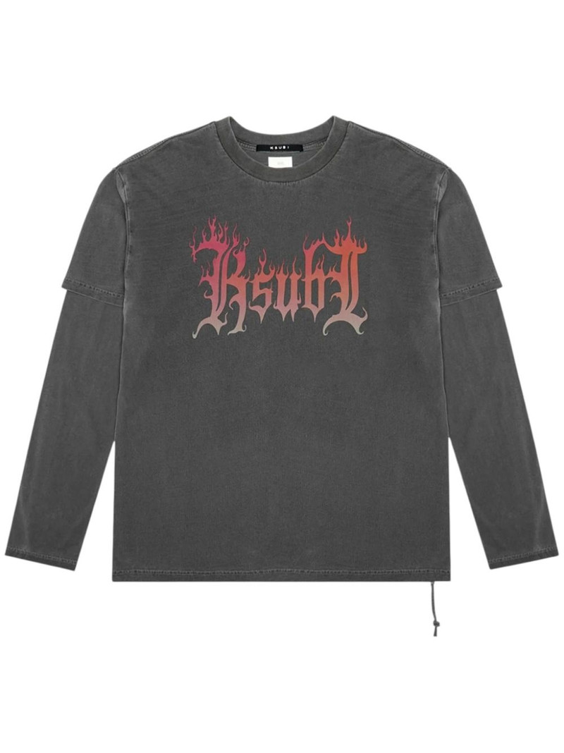 Fuego layered T-shirt 1