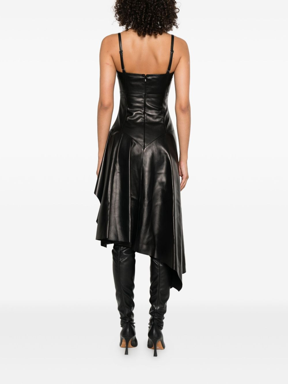 leather asymmetrical dress - 4