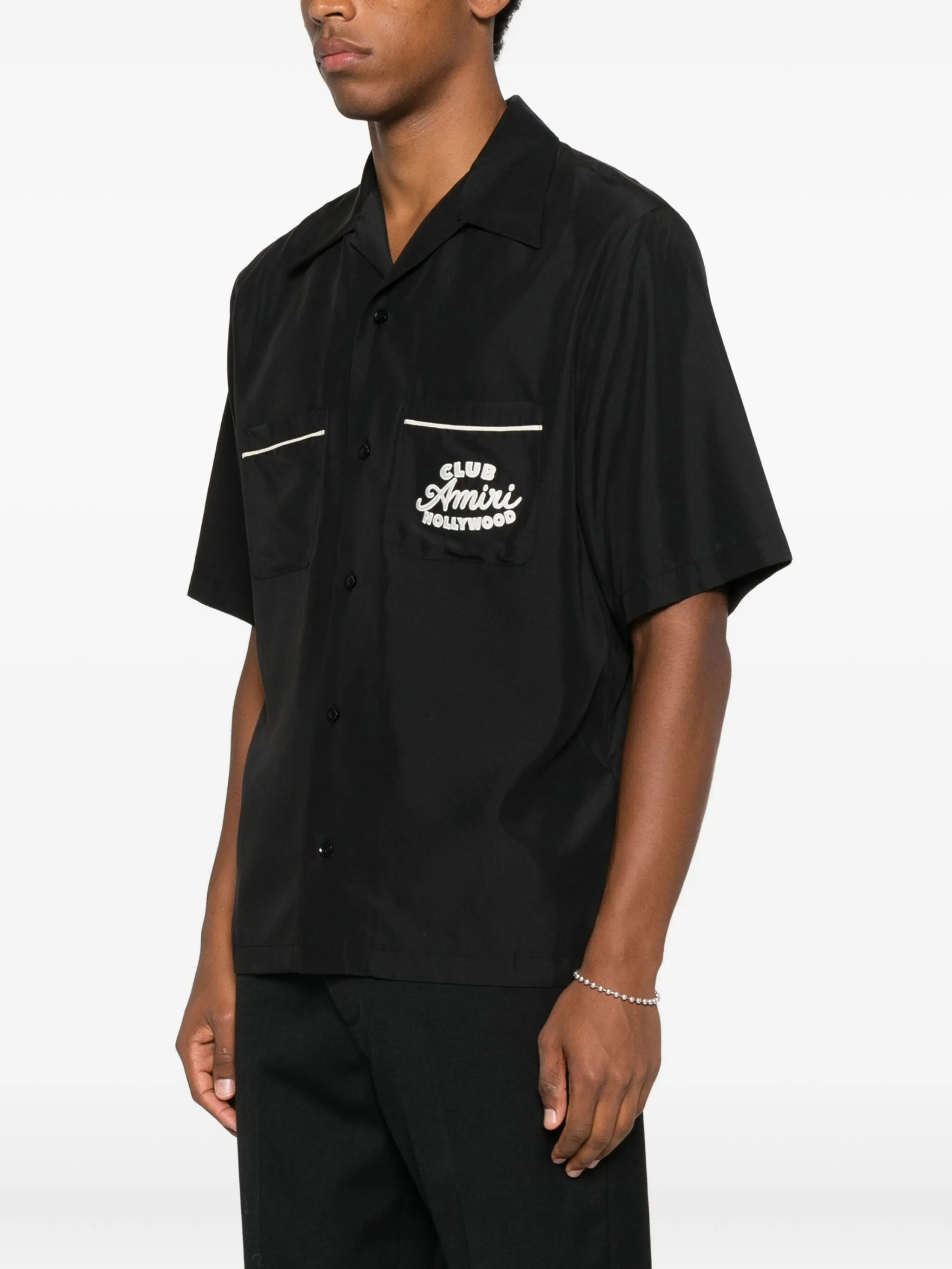 Amiri Embroidered-pocket Short-sleeve Shirt - 3