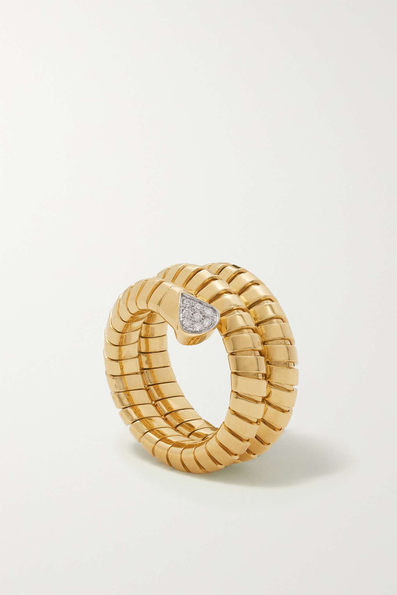 Trisola 18-karat gold diamond ring - 5