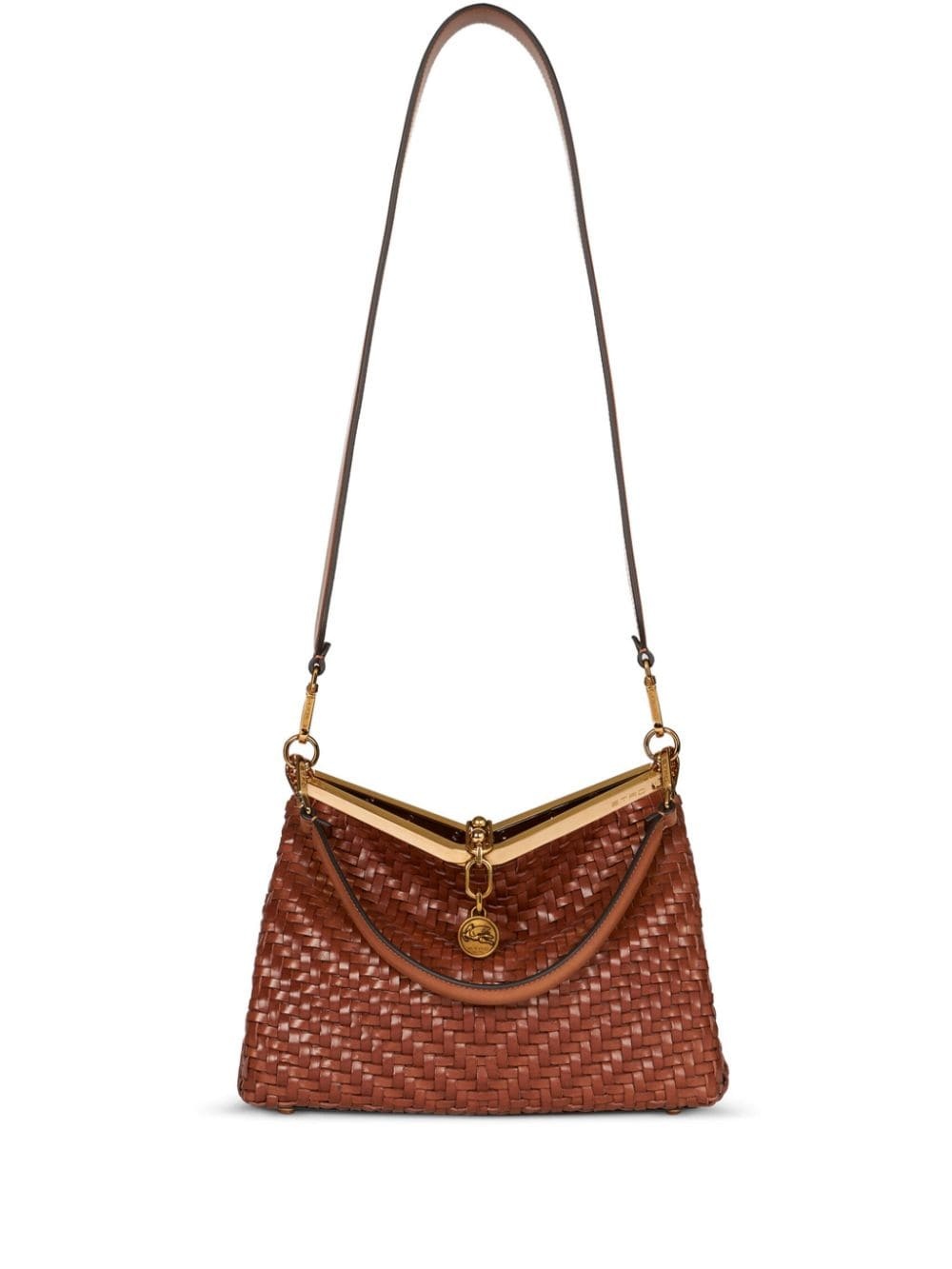 medium woven Vela shoulder bag - 1