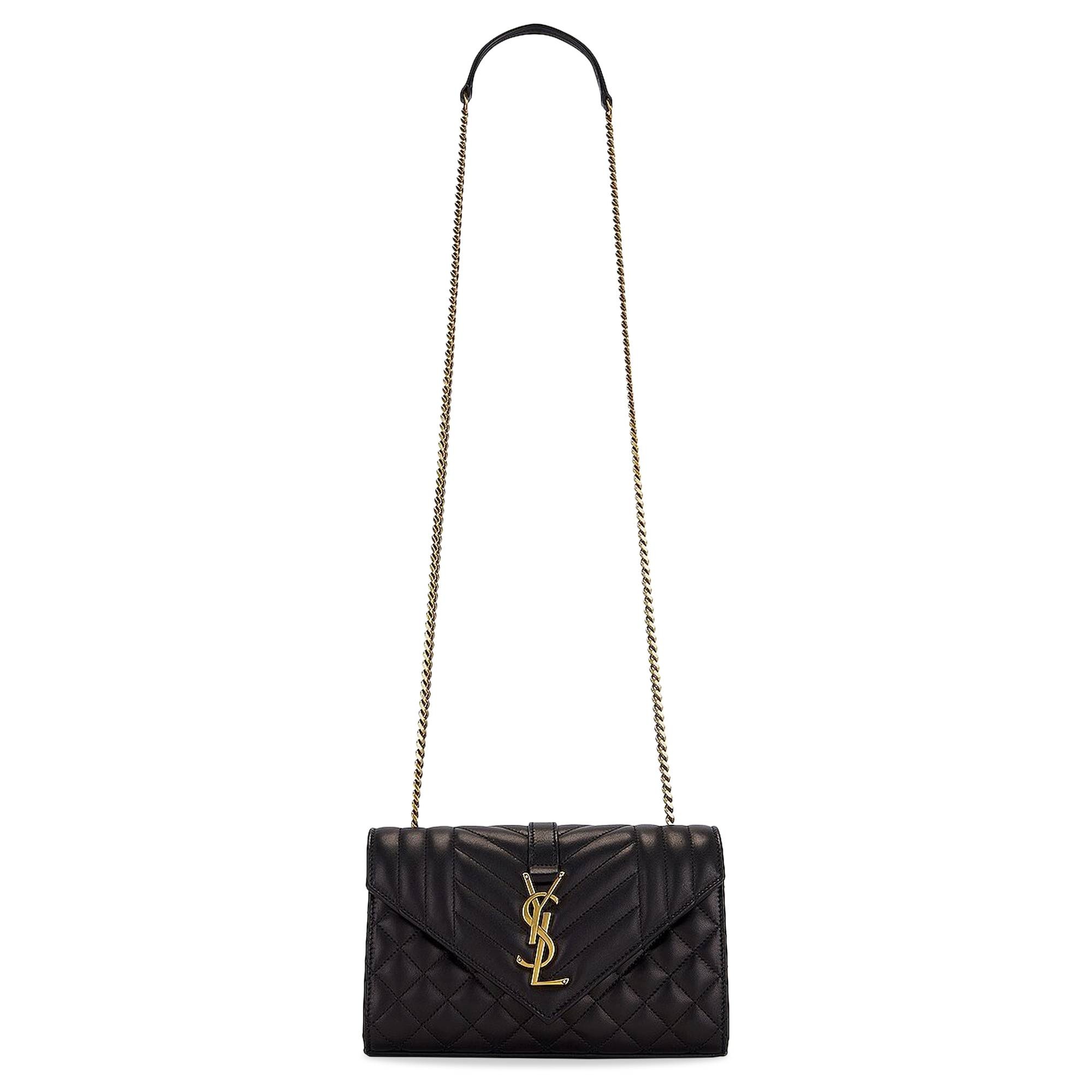 Saint Laurent Envelope Chain Bag 'Black' - 1
