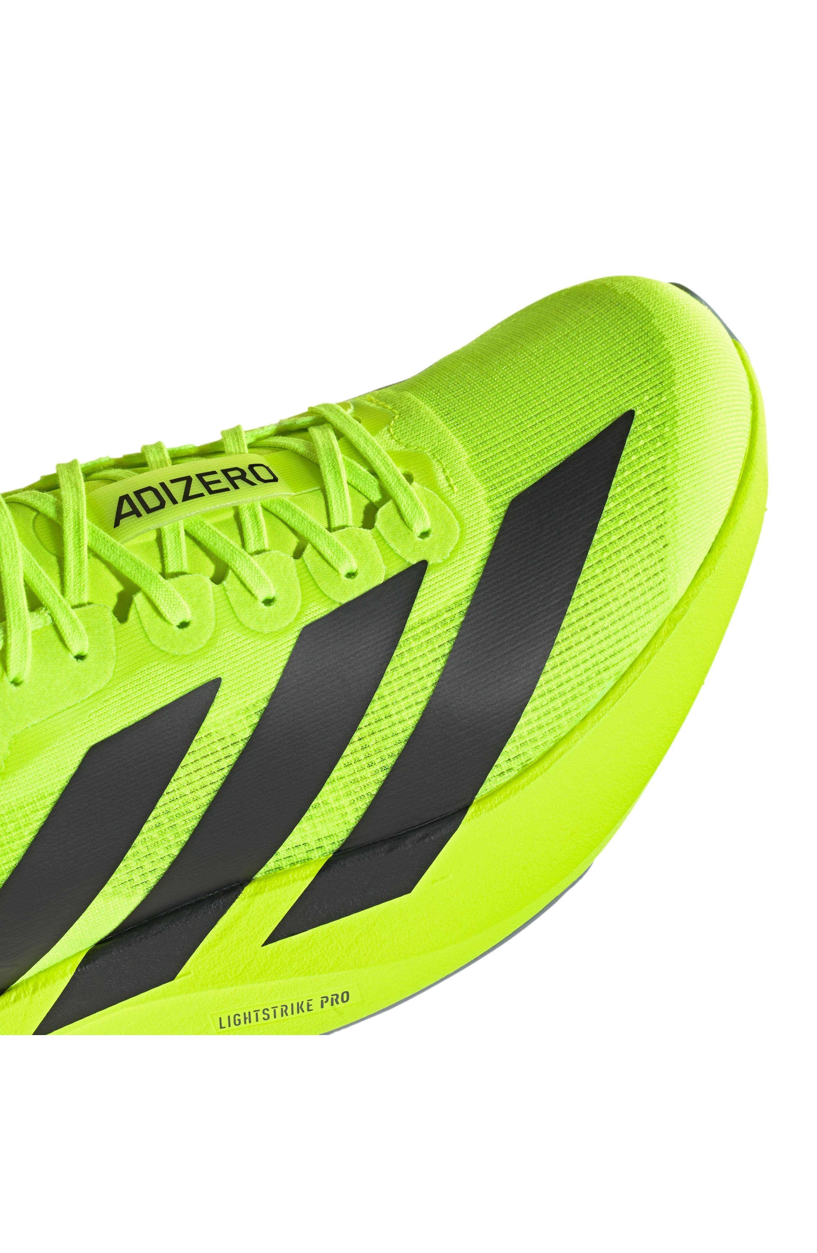 adidas Gender Inclusive Adizero Evo SL Running Shoe in Lemon/Black/Matte Silver at Nordstrom - 9