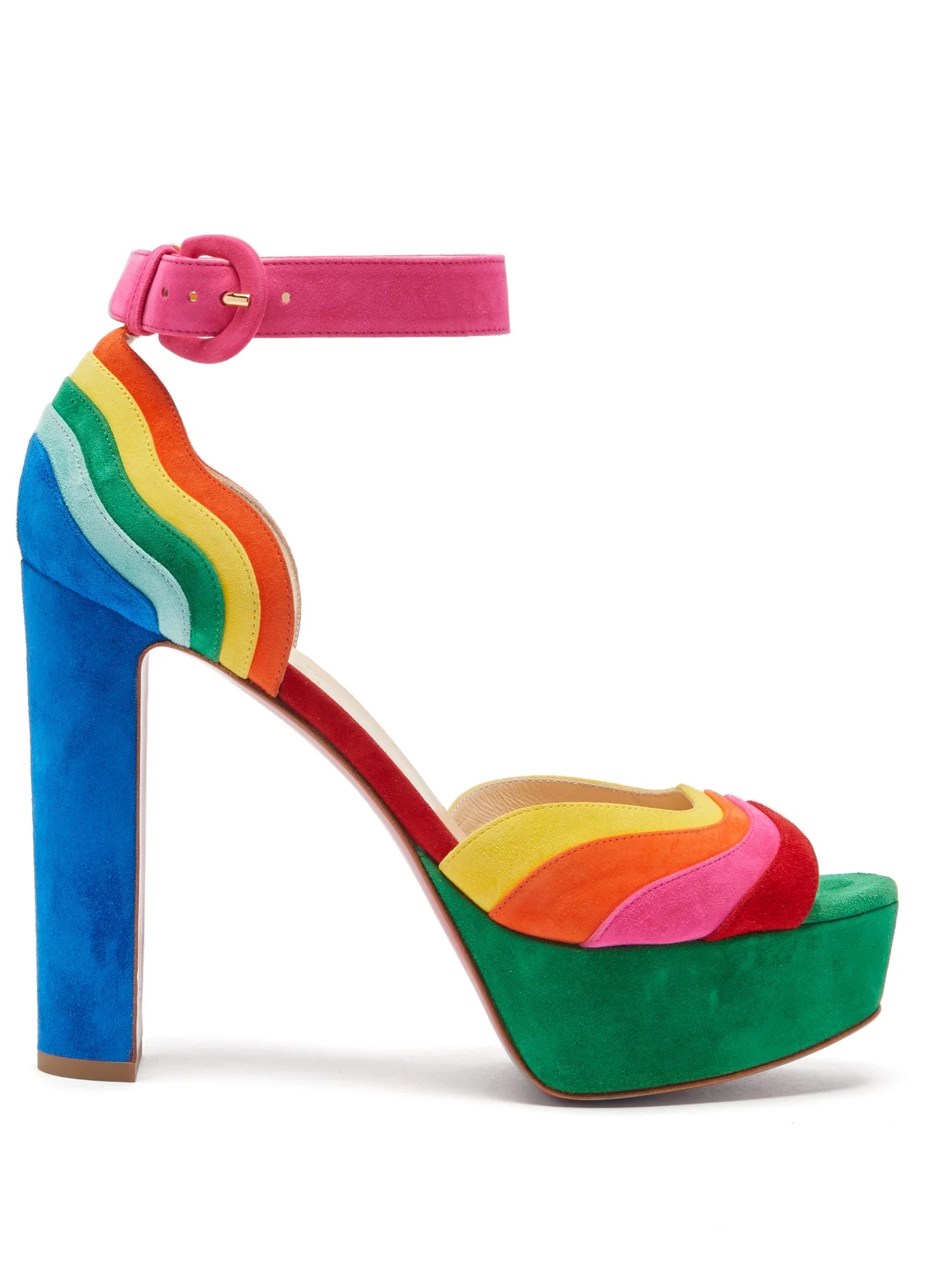 Degratissimo 130 rainbow-suede sandals - 1