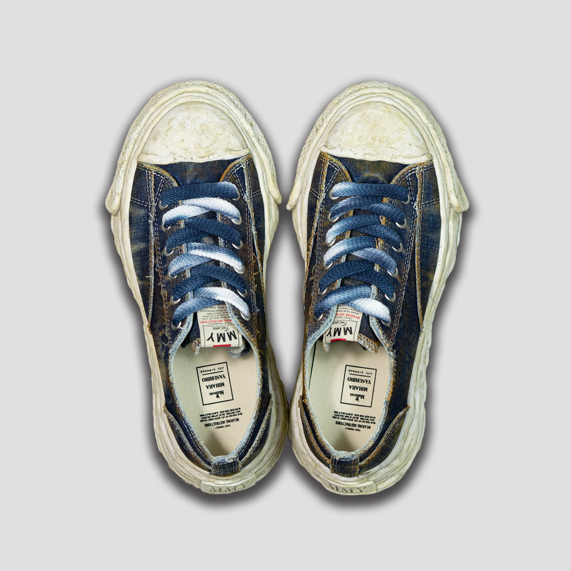 PETERSON 23 OG SOLE WASHED DENIM LOW-TOP SNEAKER - 3
