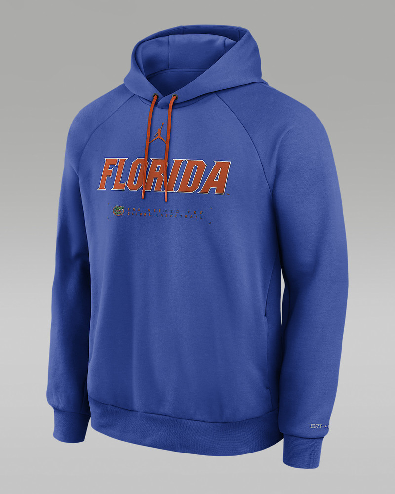 Florida Courtside Basketball Practice Men's Jordan Brand Dri-FIT Pullover Hoodie 1
