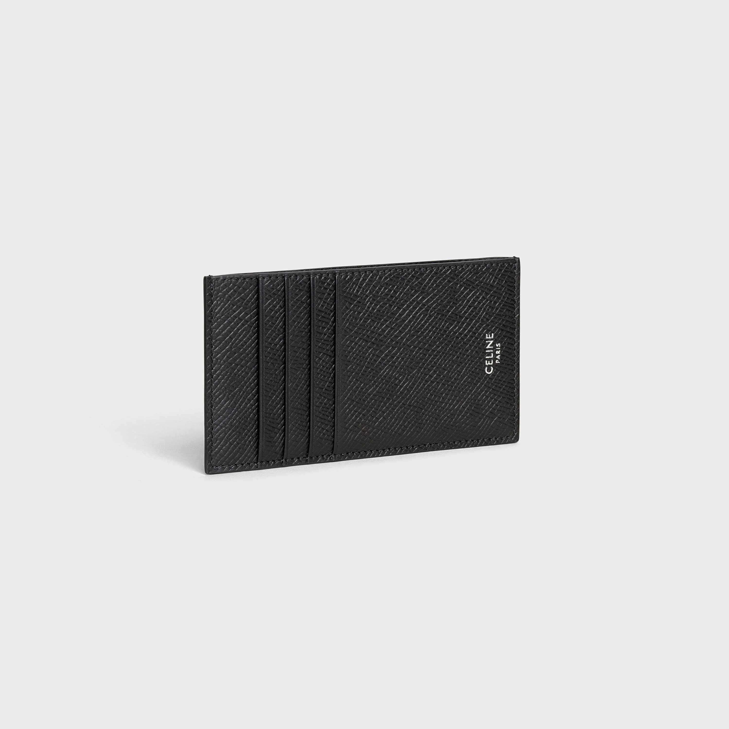 COMPACT CARD HOLDER  IN  GRAINED CALFSKIN - 2