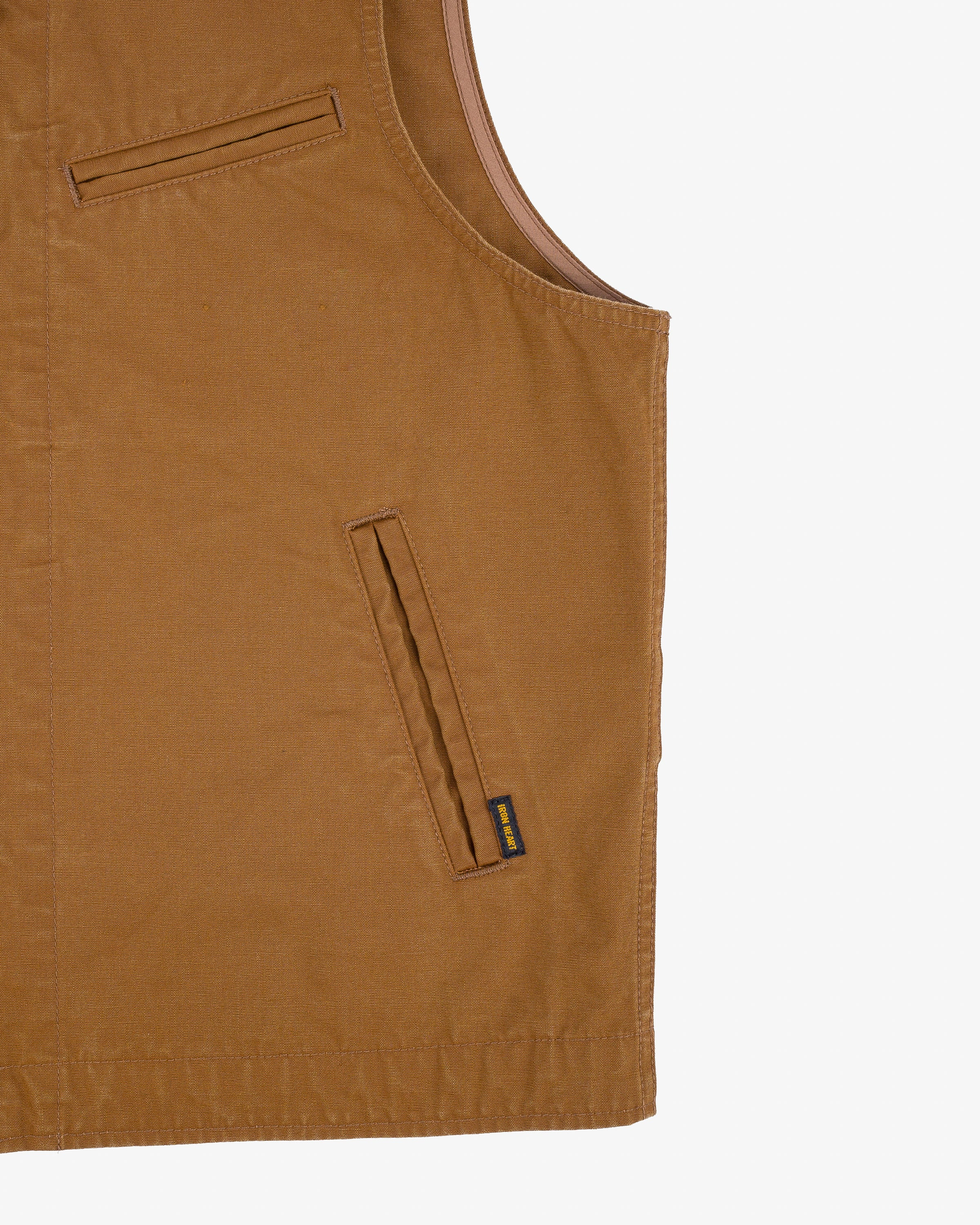 IHV-49-BRN 9oz Canvas Work Vest - Brown - 8