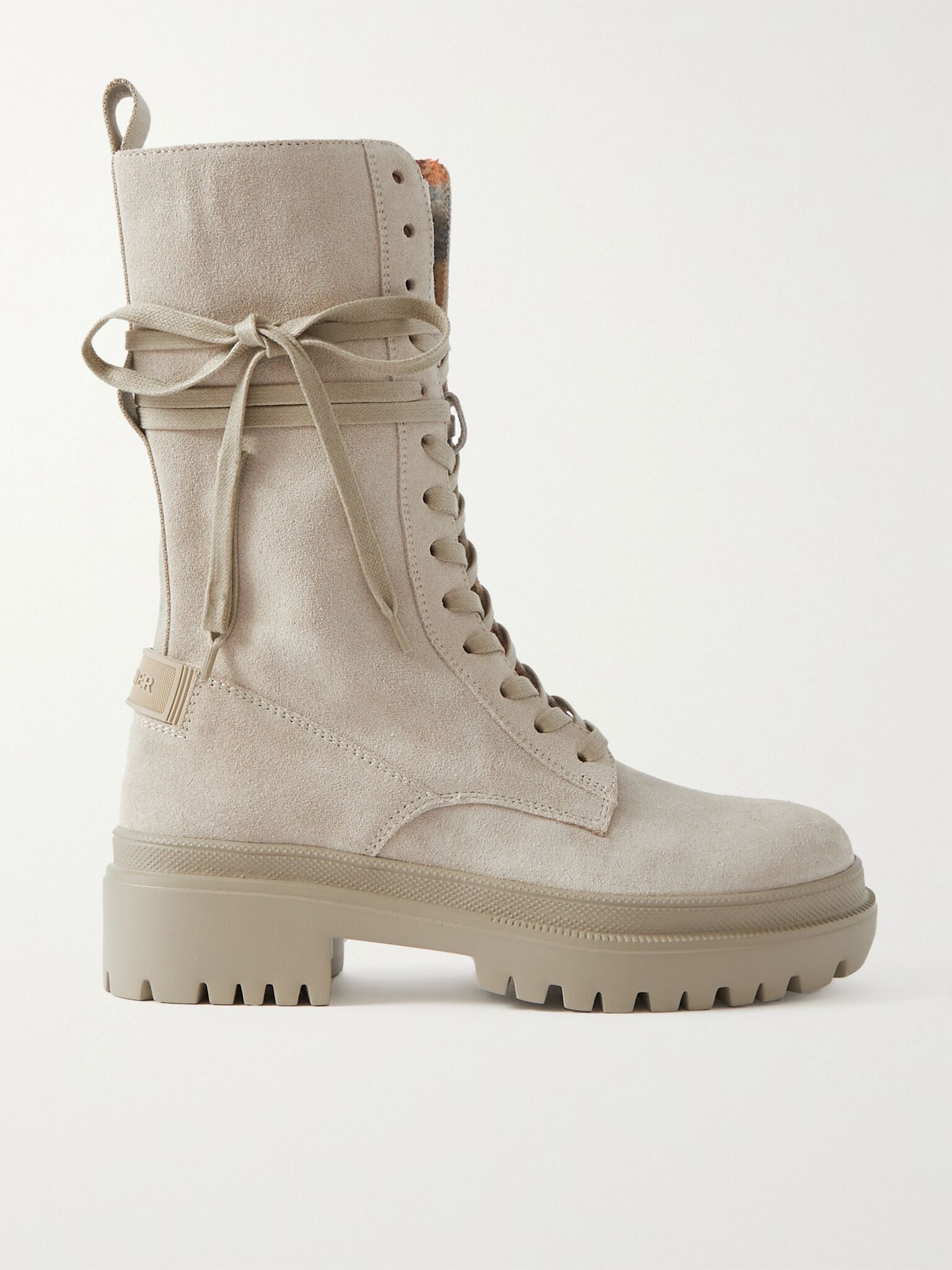 Chesa Alpina lace-up suede boots Ivory - 1