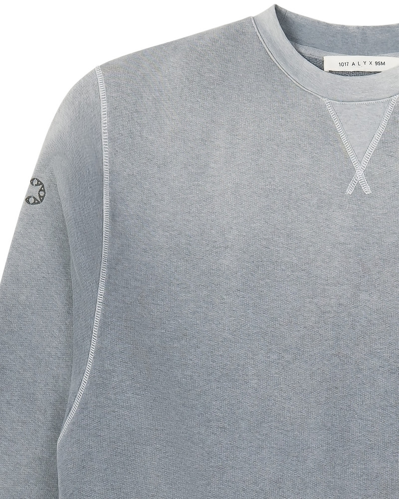 1017 ALYX 9SM GREY GARMENT DYE BOXY CREWNECK SWEATSHIRT outlook