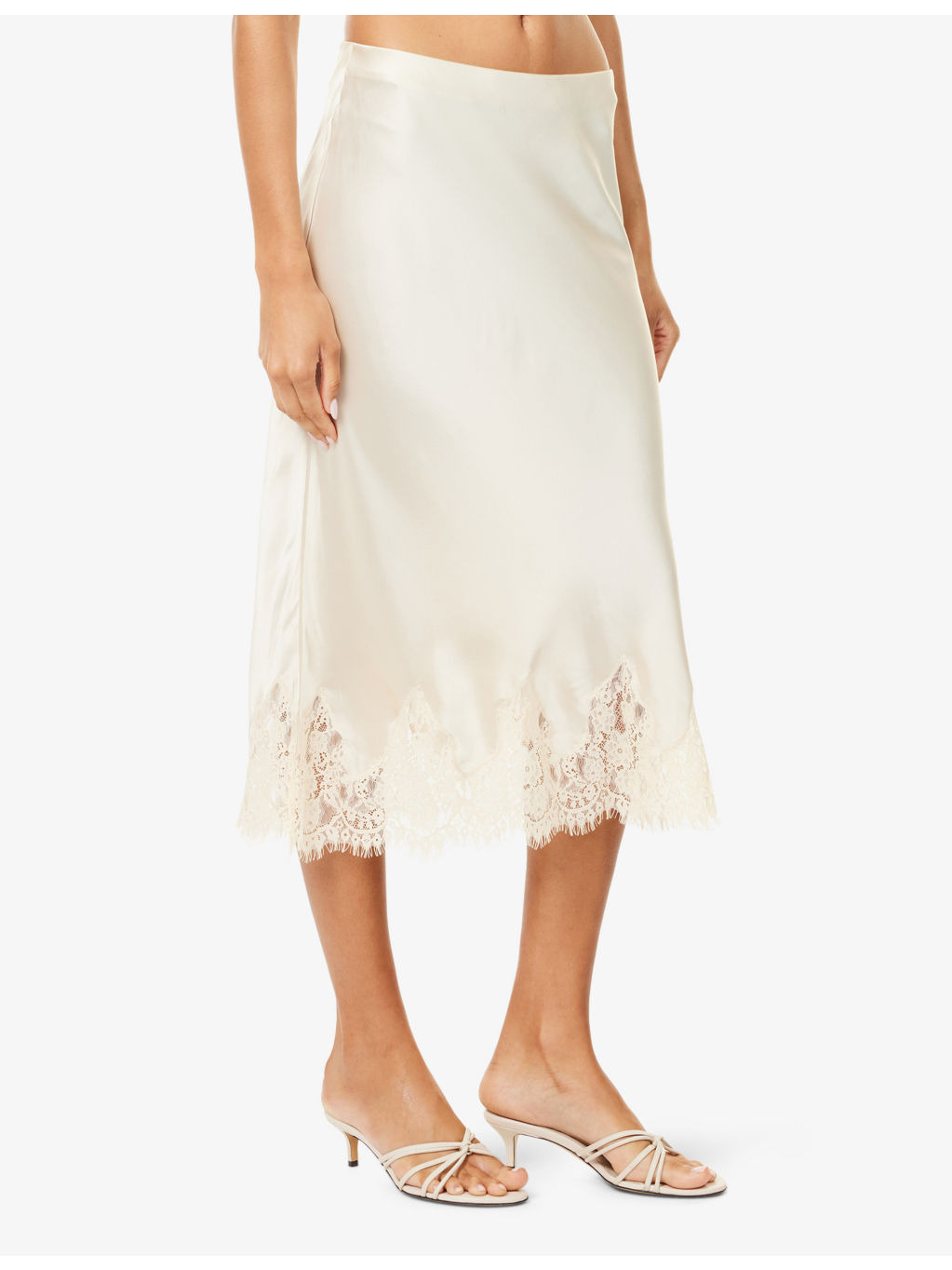 Carolina Silk Midi Skirt - 3