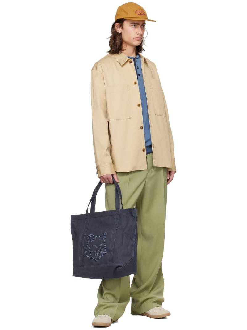 Maison Kitsuné Beige Embroidered Shirt outlook