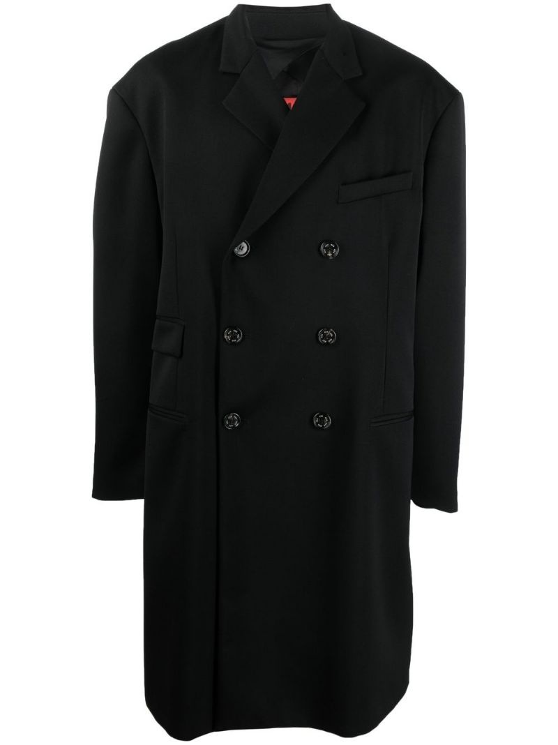 double-breasted oversize coat - 1