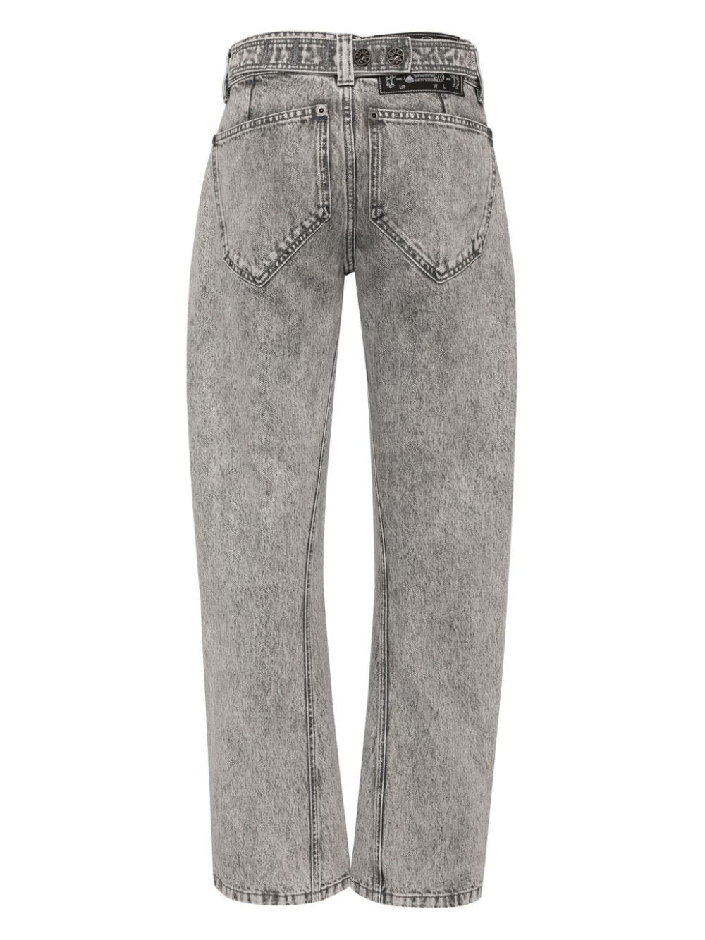low-rise crooked-seam jeans - 2