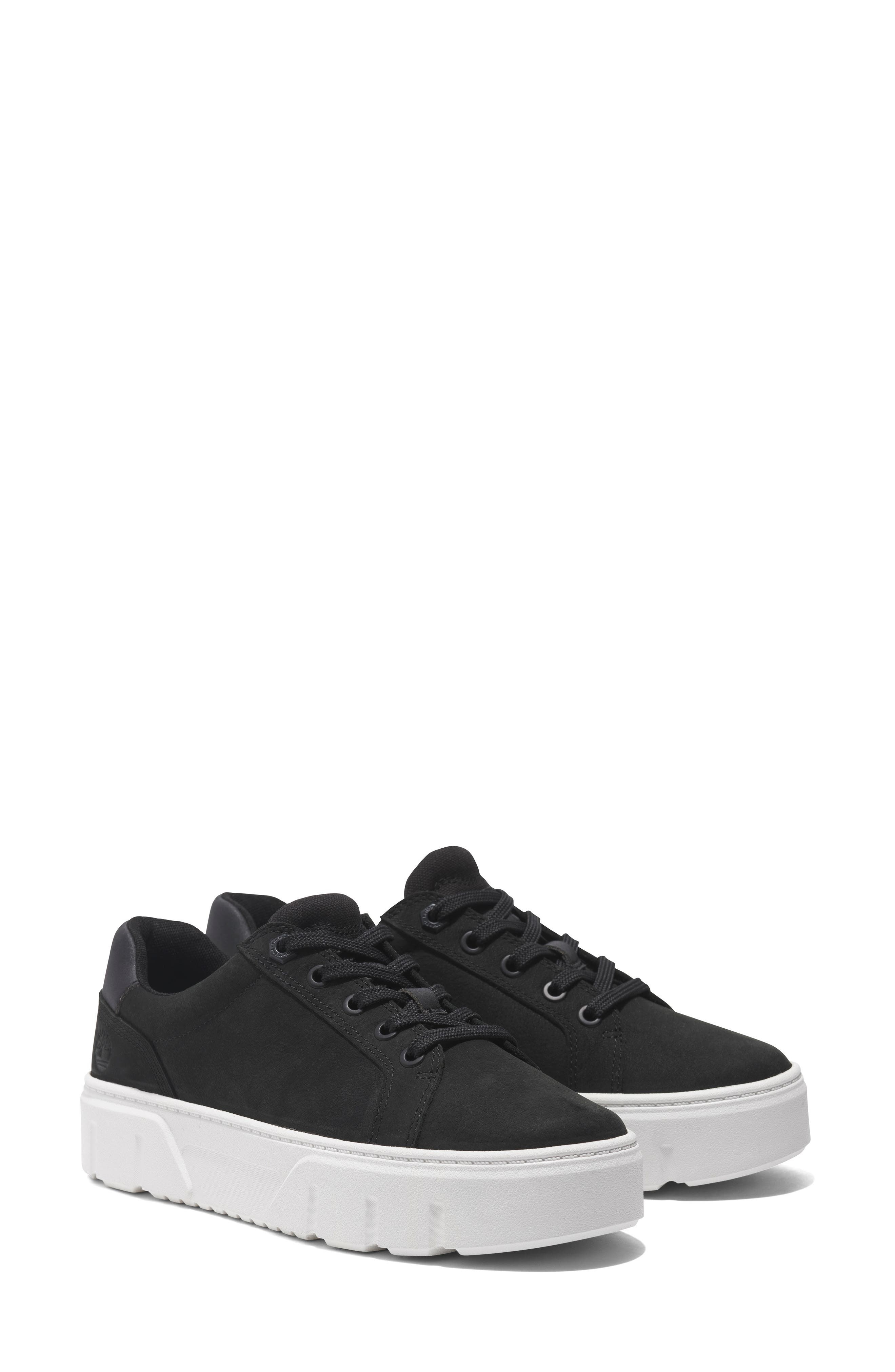 Timberland Laurel Court Platform Sneaker in Black Nubuck at Nordstrom - 7