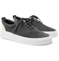 101 Leather-Trimmed Suede Sneakers - 34