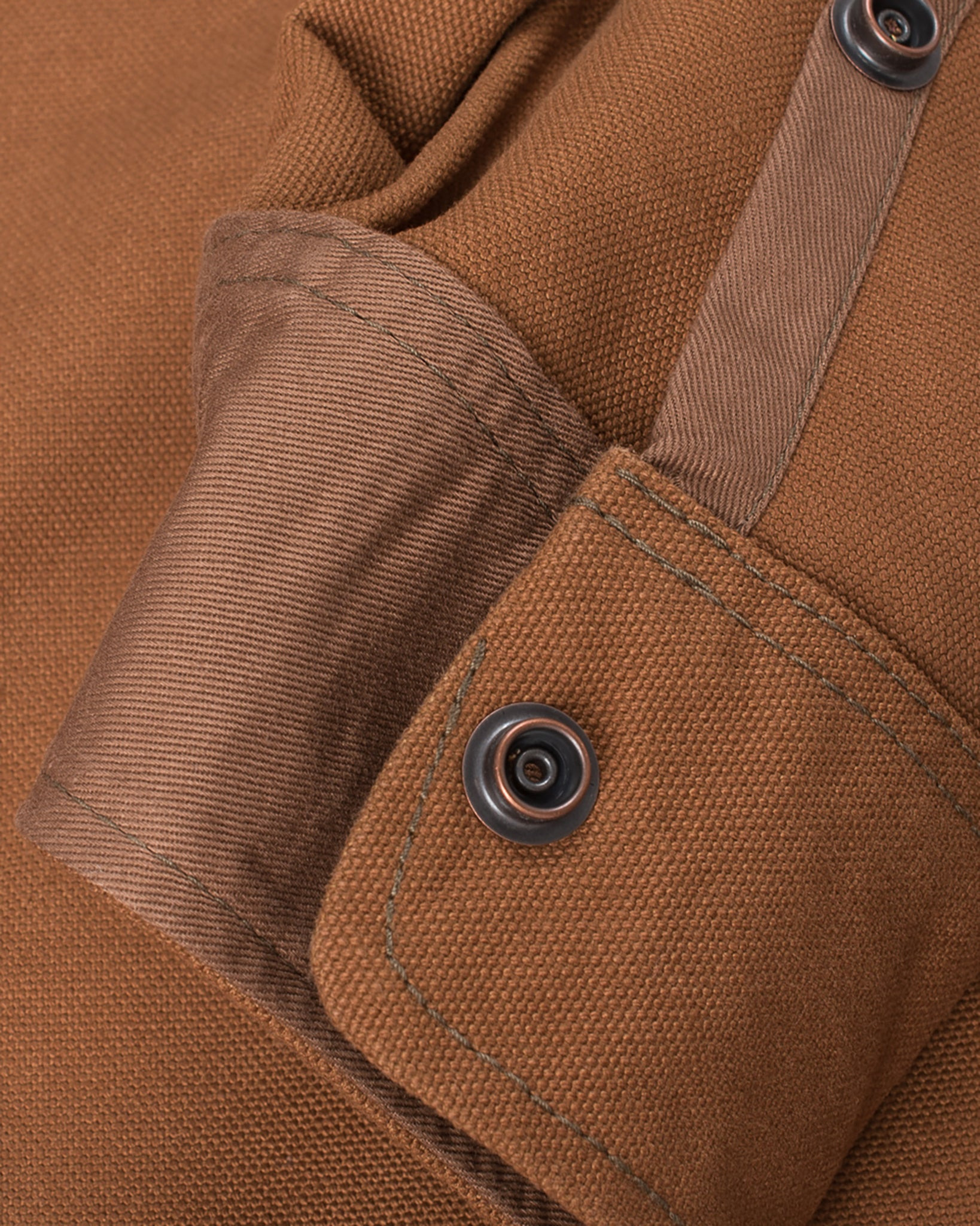 IHSH-189-BRN 17oz Duck CPO Work Shirt - "The UnTucked" - Brown - 14