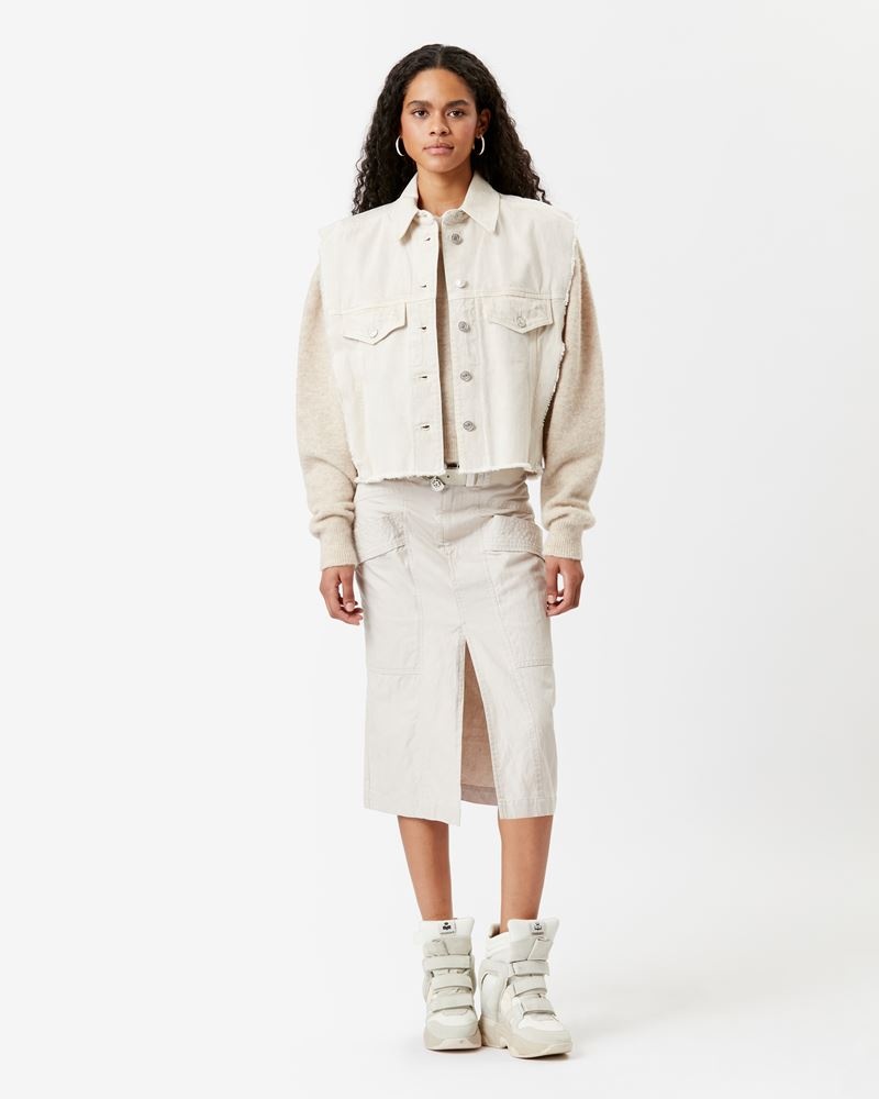 TYRA SLEEVELESS DENIM JACKET - 4