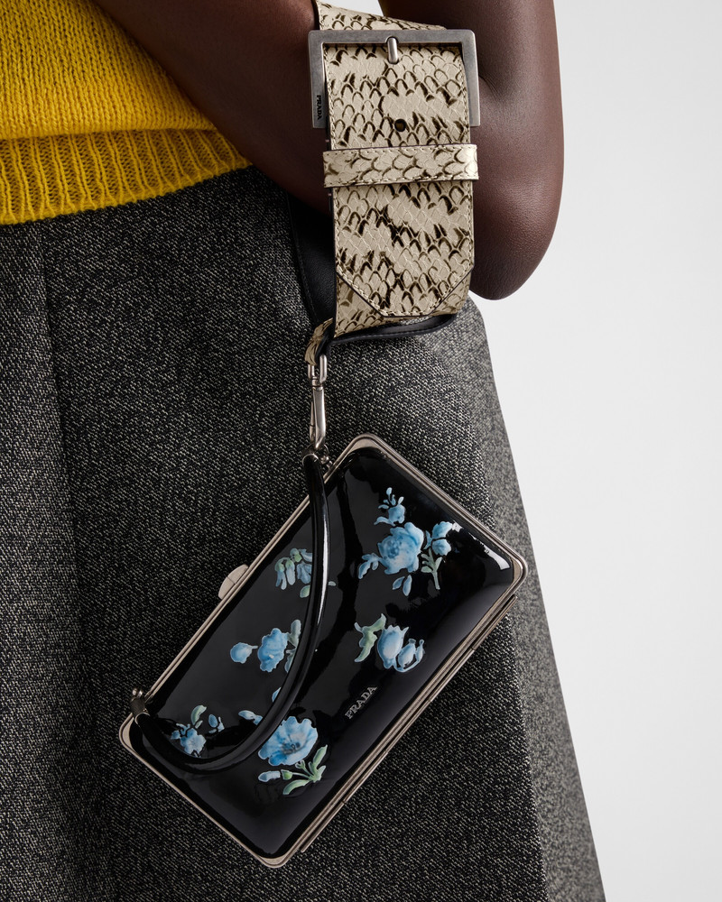 Prada Ayers leather wrist strap outlook