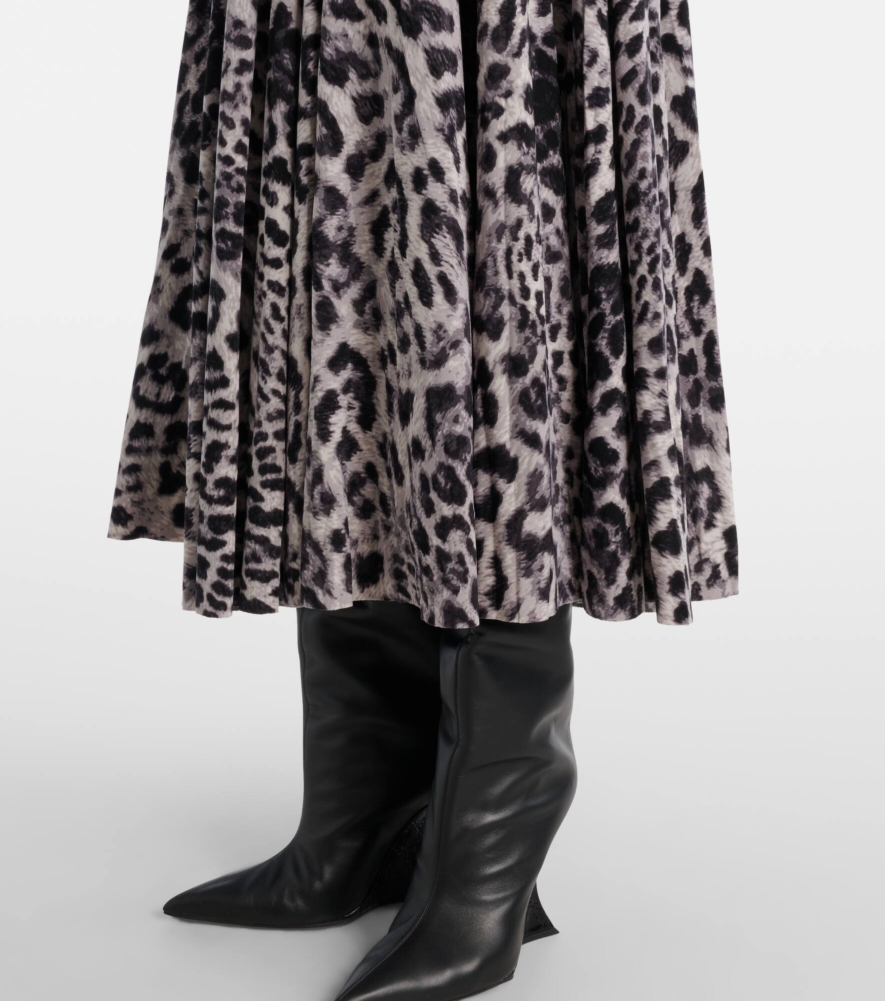 Leopard-print midi dress - 6