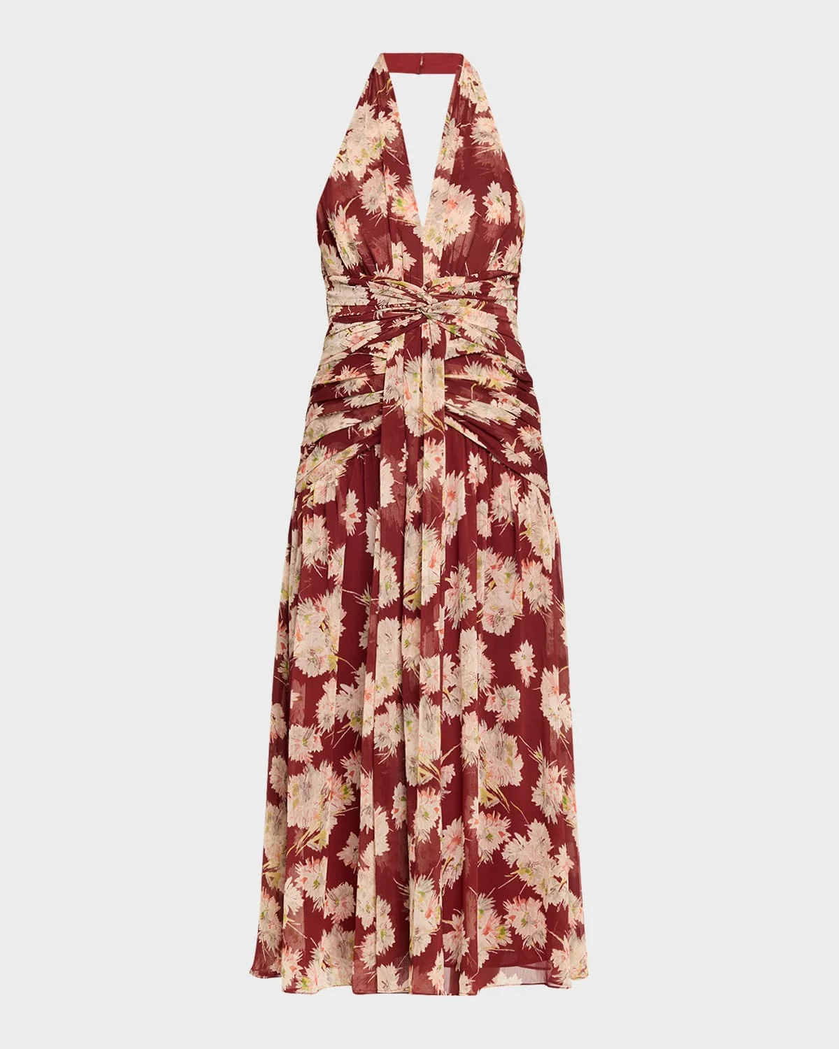 Jeliska Mae Bouquet Chiffon Halter Dress - 1