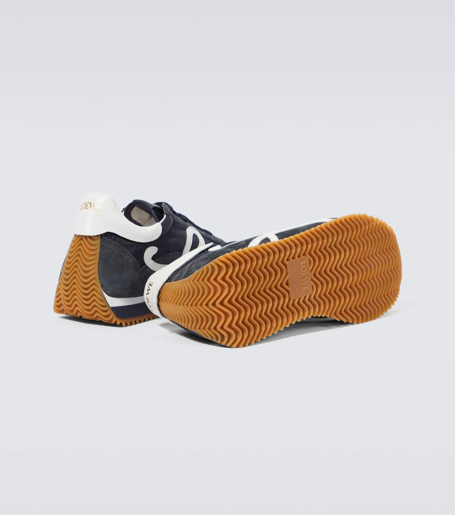 Flow Runner suede-trimmed sneakers - 7