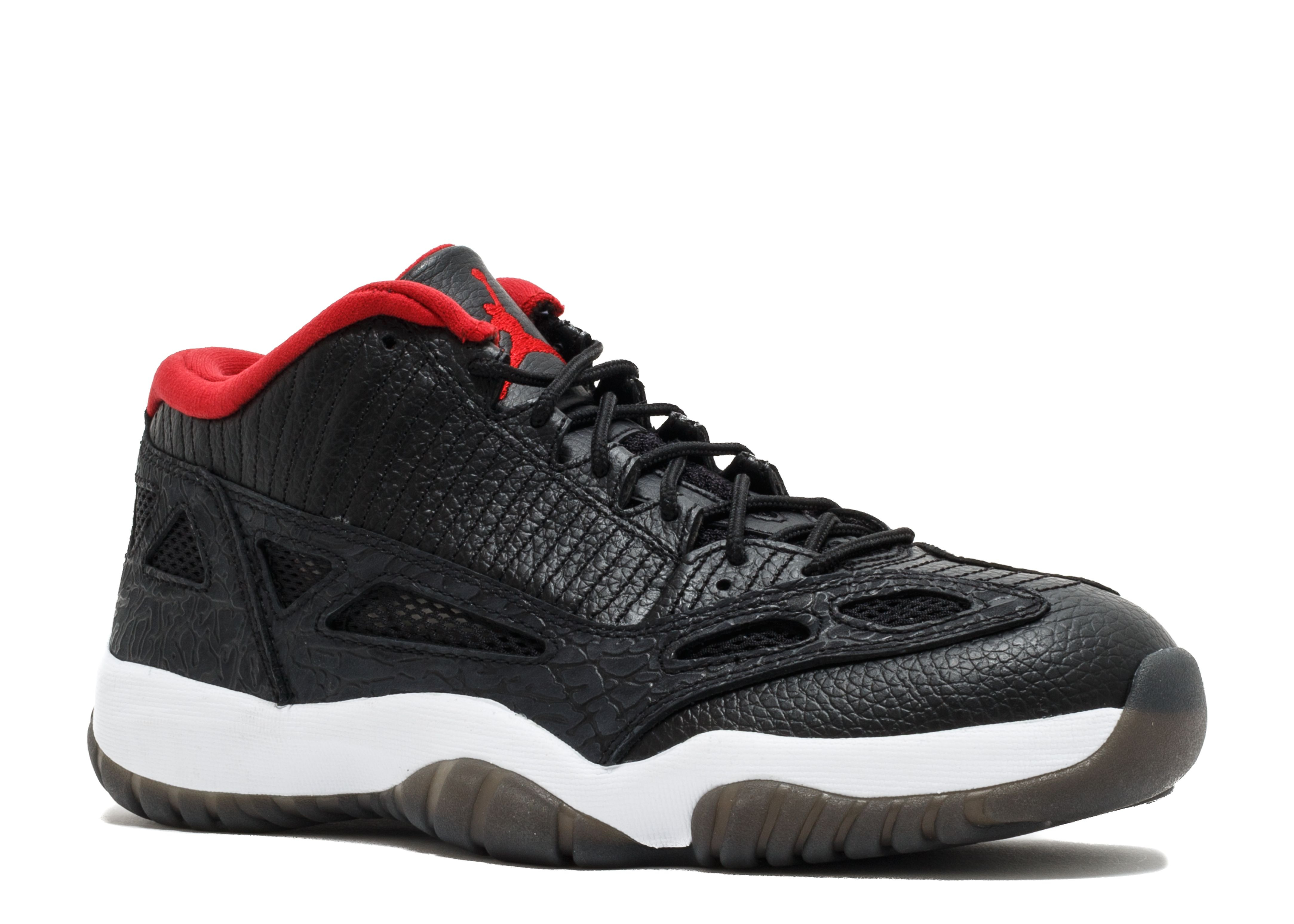 JORDAN 11 RETRO LOW IE 'BLACK CHARCOAL RED' 2011 - 2