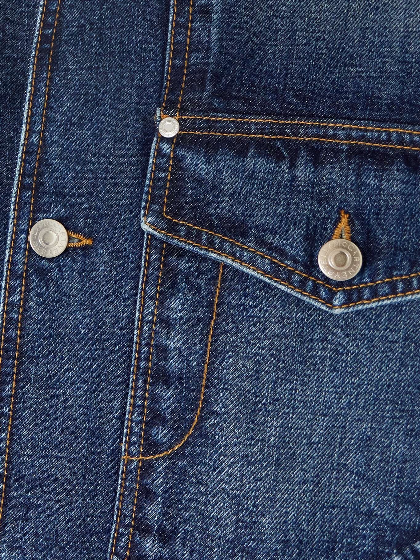 Cropped corduroy-trimmed denim jacket - 4