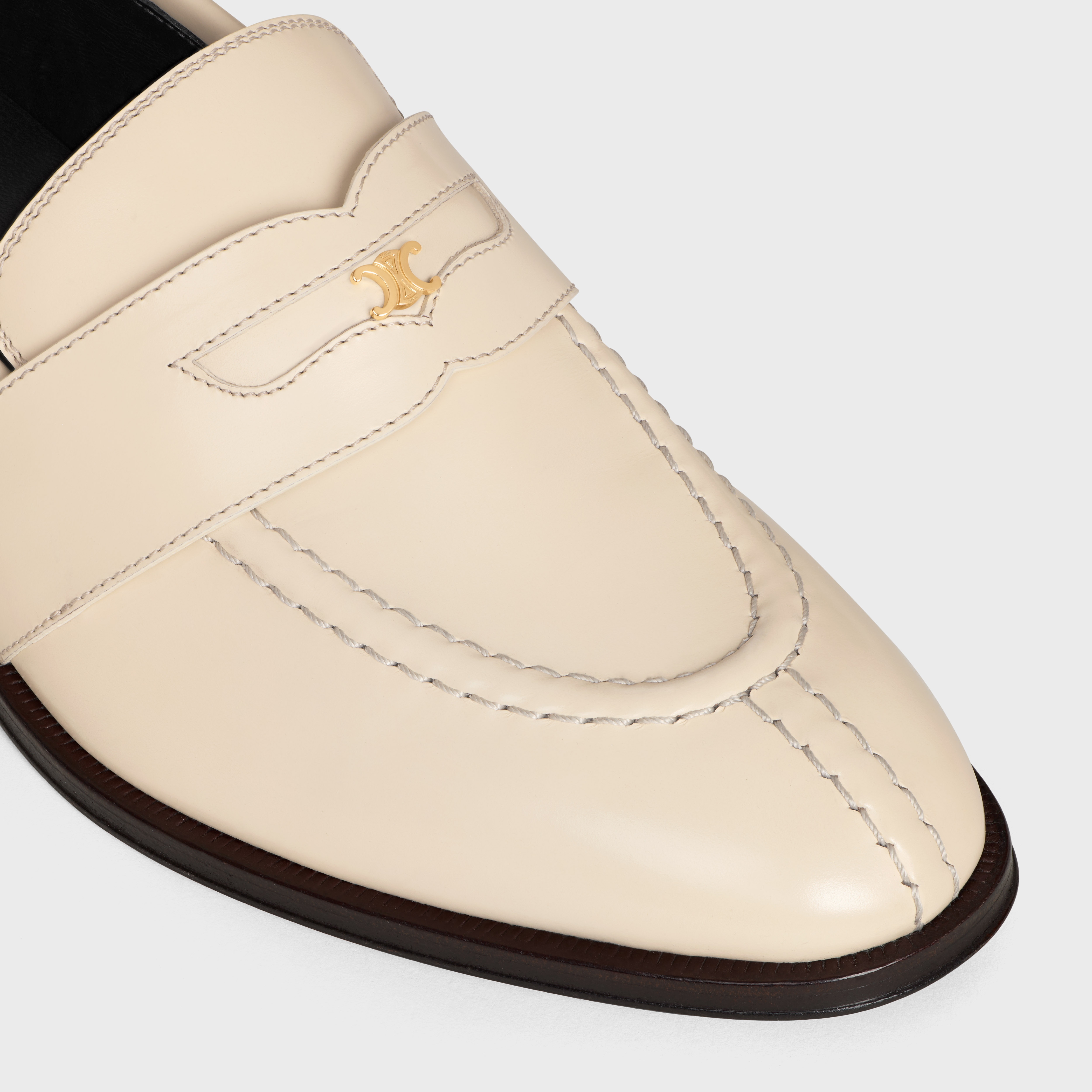 CELINE MALAQUAIS TRIOMPHE LOAFER  IN POLISHED BULL - 4