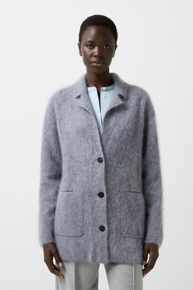 Jadie cashmere cardigan in Gray 2