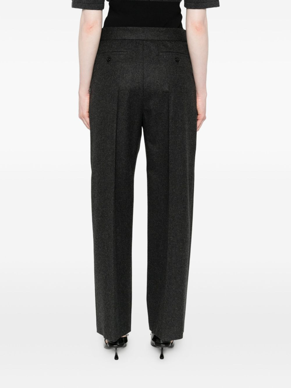 knit-waistband trousers - 4