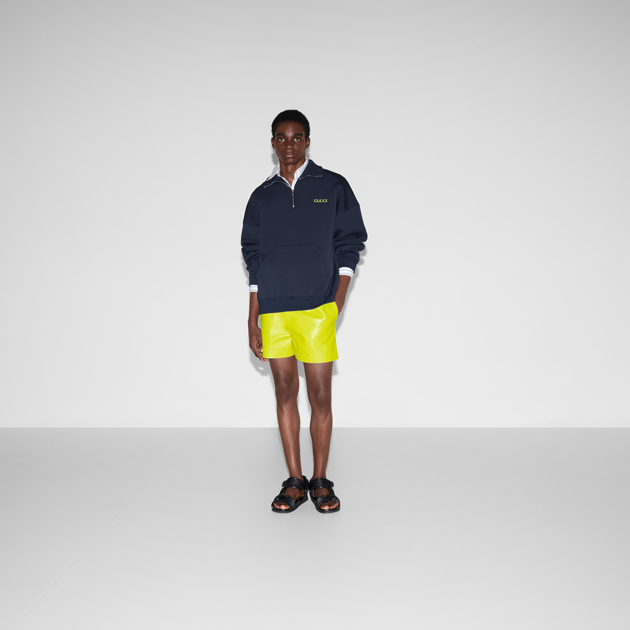 Jersey half-zip jacket with patch - 2