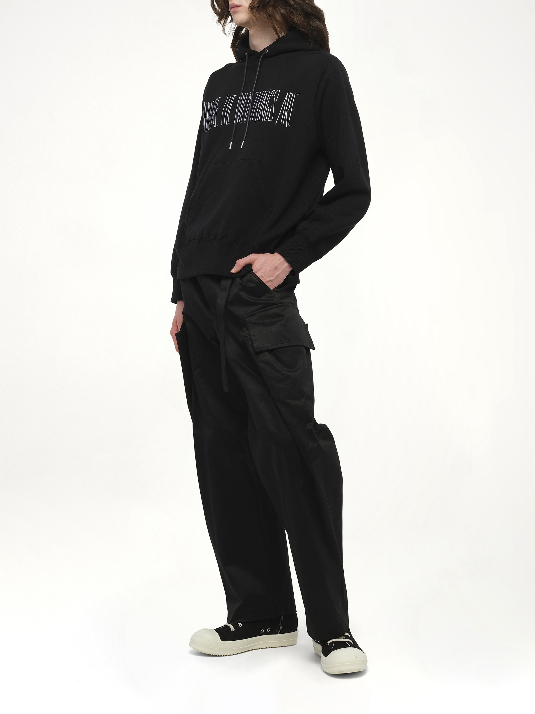 WHERE THE WILD THINGS ARE Logo Hoodie in Black - 4