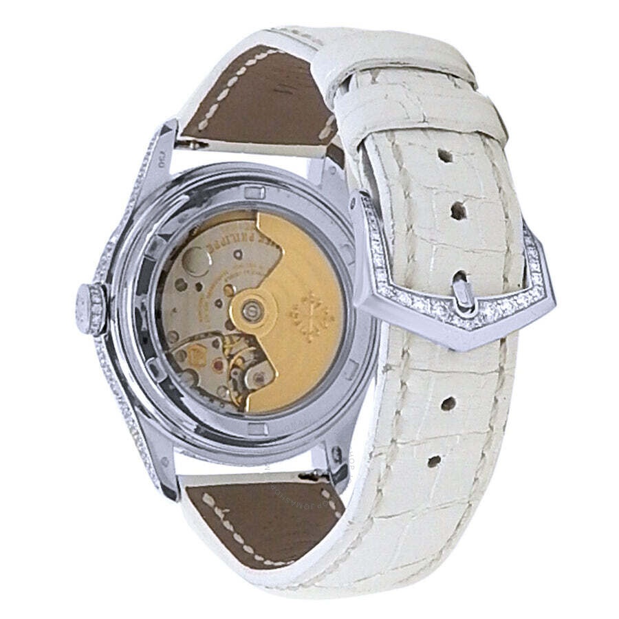 Pre-owned Patek Philippe Complications Annual Calendar Automatic Moon Phase Diamond Ladies Watch 493 - 4