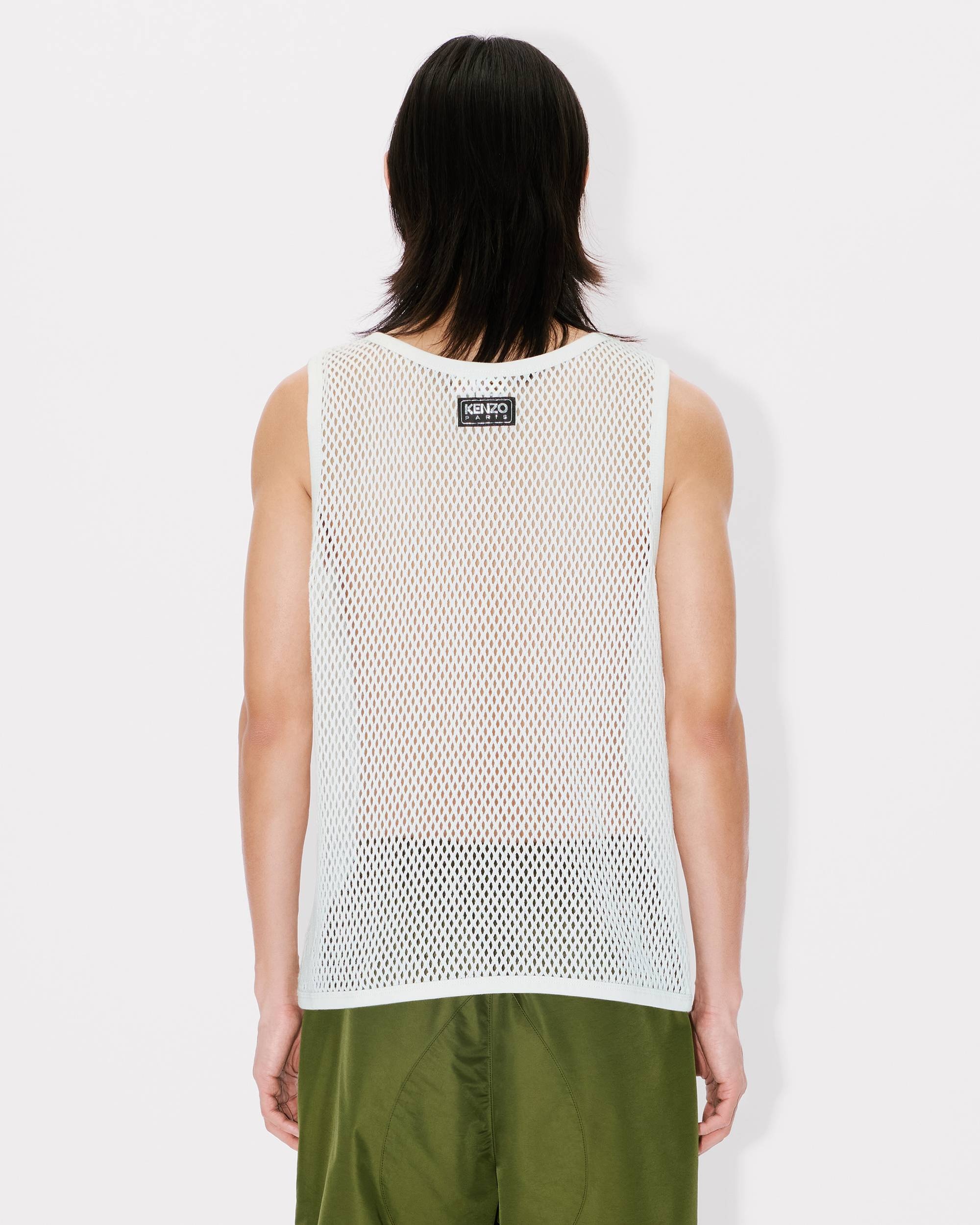 Tank top in mesh in cotton - 4