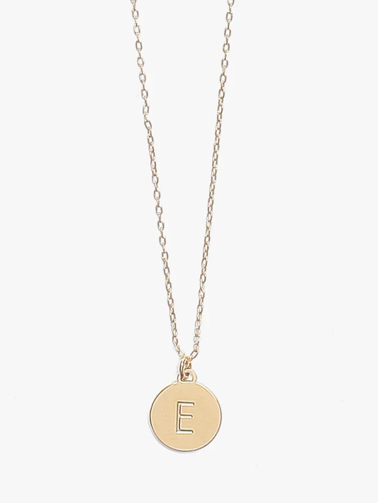 Initial E Mini Pendant - 1