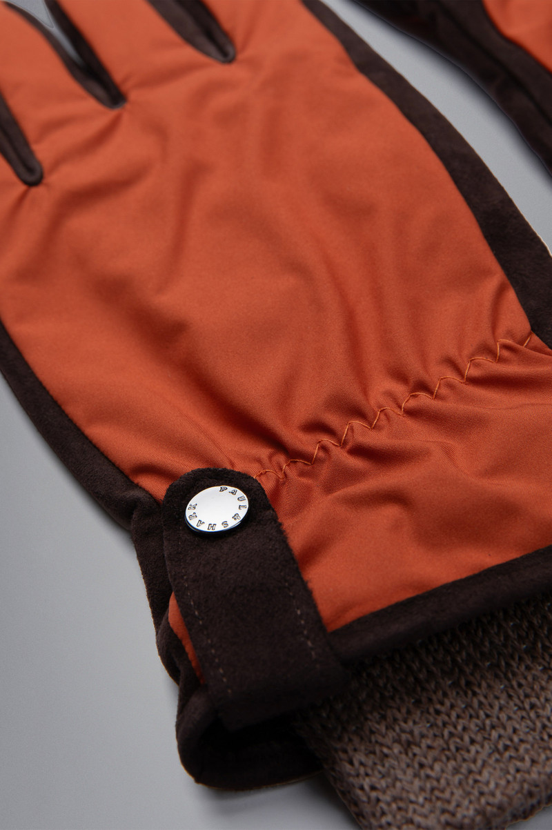 Paul & Shark TYPHOON PLATINUM AND SUEDE GLOVES outlook