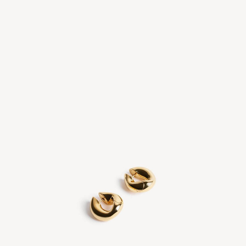 BALENCIAGA Women's Eisa Xs Earrings in Shiny Gold outlook