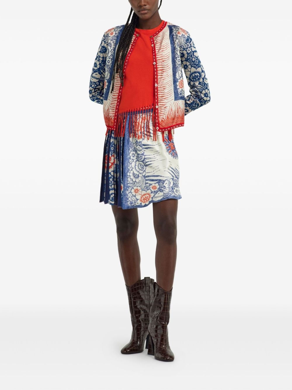 Banda-print mini skirt - 2