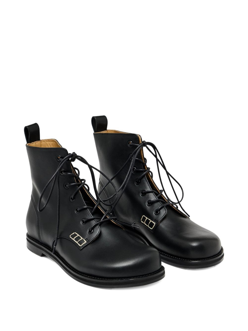 lace-up leather boots - 2