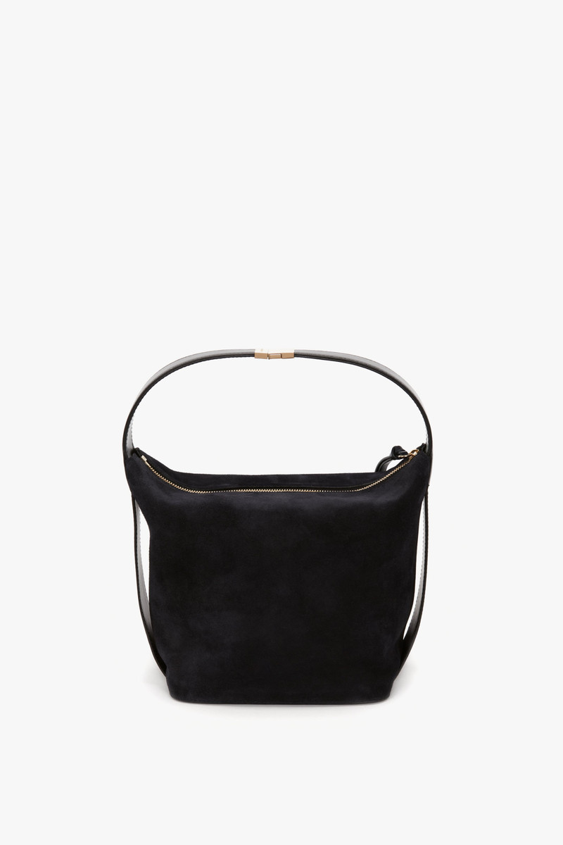 Medium Belt Bag in Dark Navy Suede 4