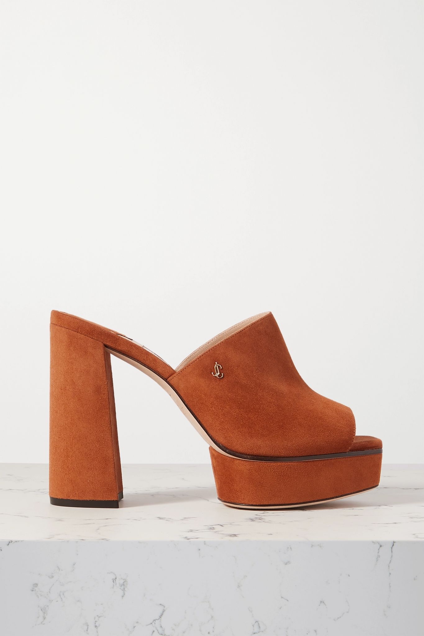 Bethen 115 suede platform mules - 1