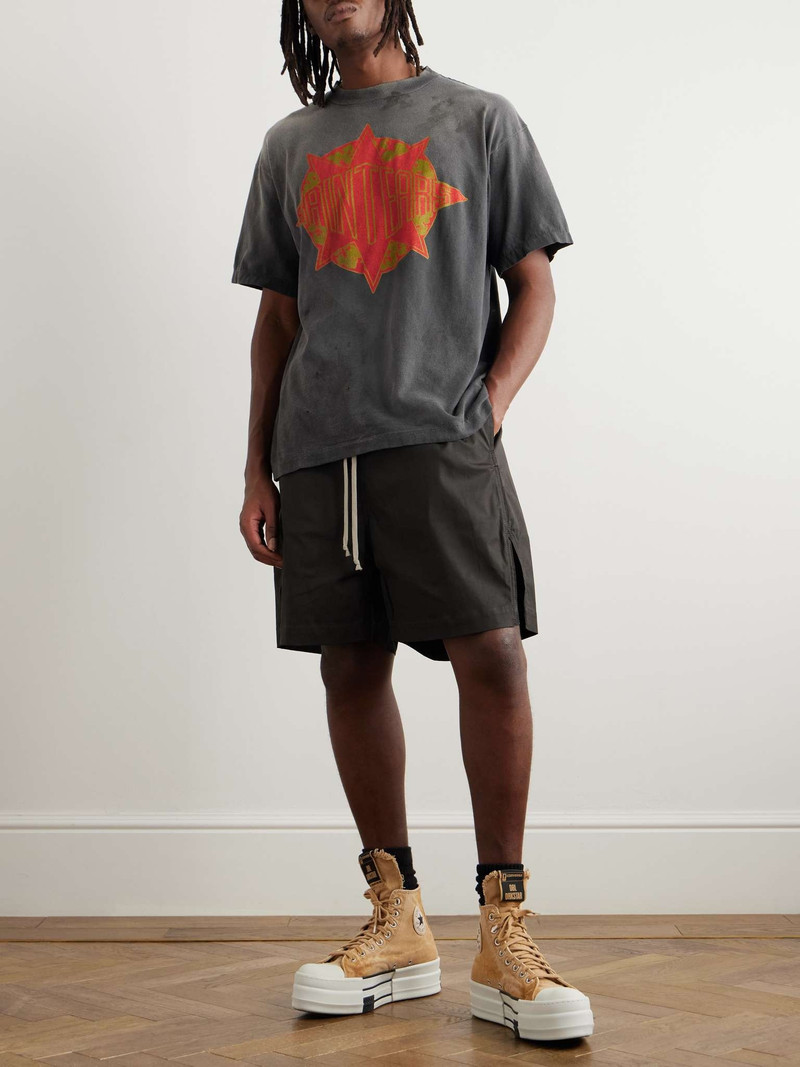 SAINT M×××××× + Denim Tears Oversized Logo-Print Cotton-Jersey T-Shirt outlook