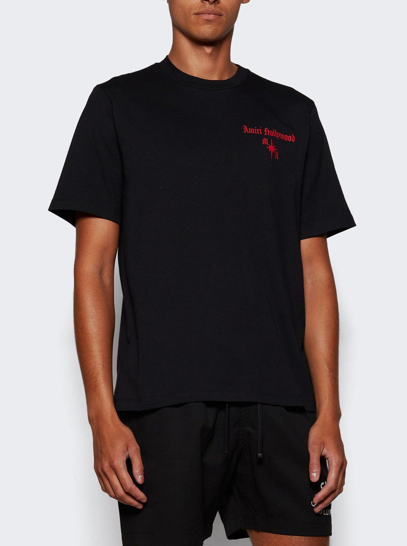 AMIRI Hollywood Gothic Tee Black outlook