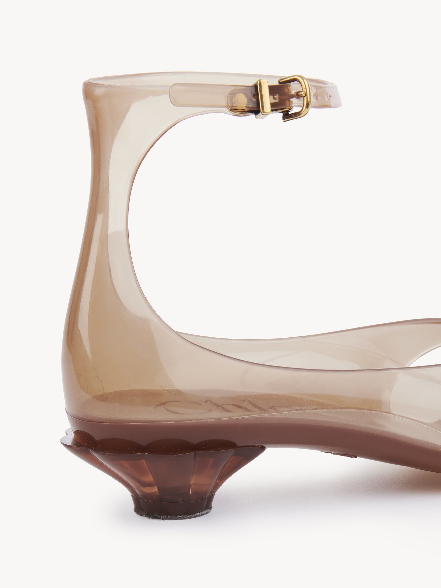 CHLOÉ JELLY HEELED SANDAL - 6