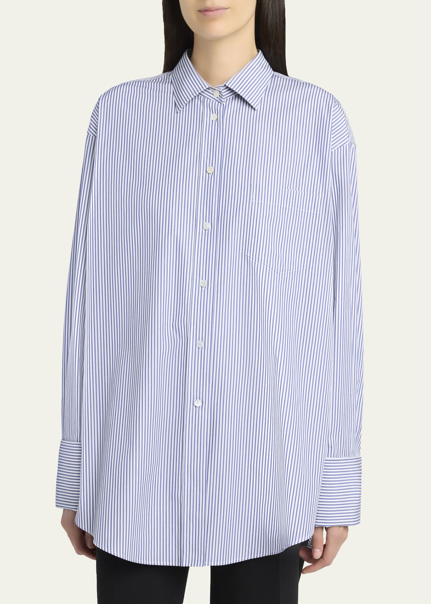 Ment Striped Button-Down Shirt - 4